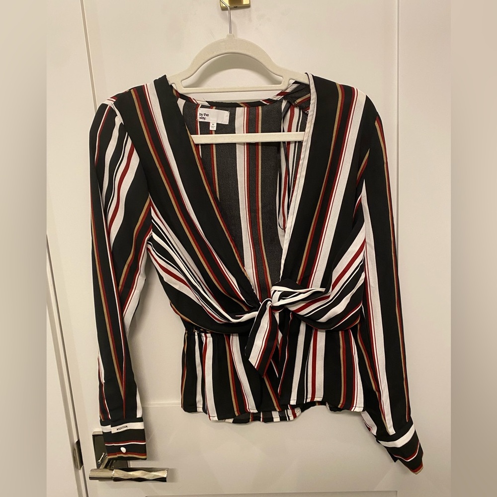Striped blouse from by the way (bought from revolve)